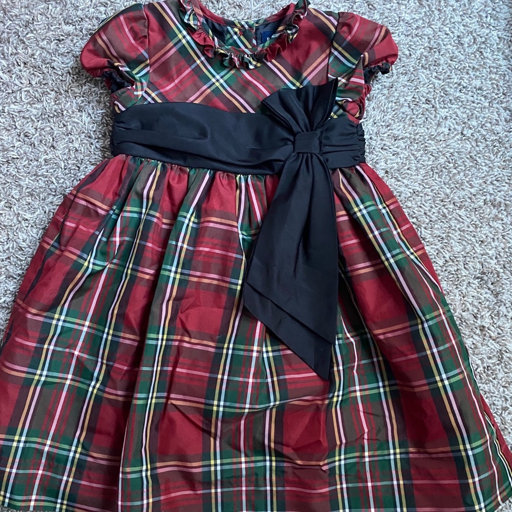 Ralph Lauren 18m Tartan Plaid Dress